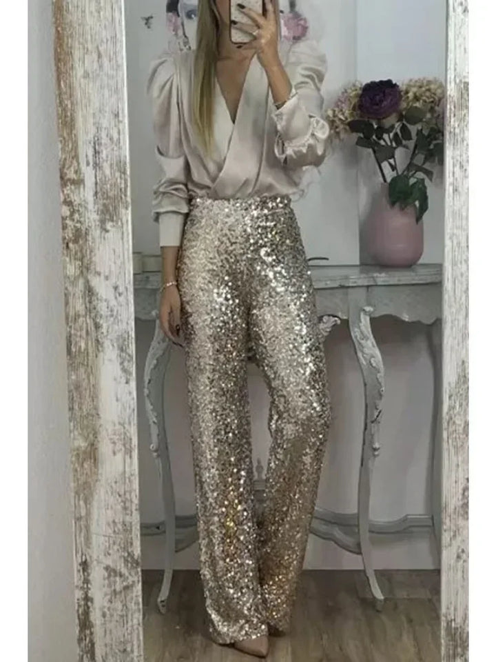 Sophia - Elegante Partyhose mit Pailletten