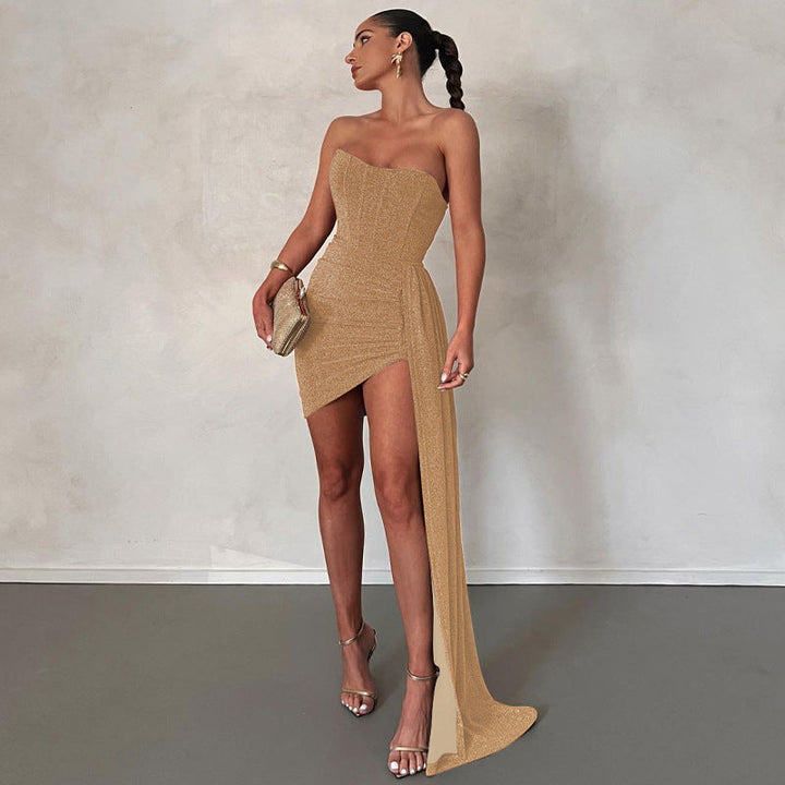 Robe pailletée bustier