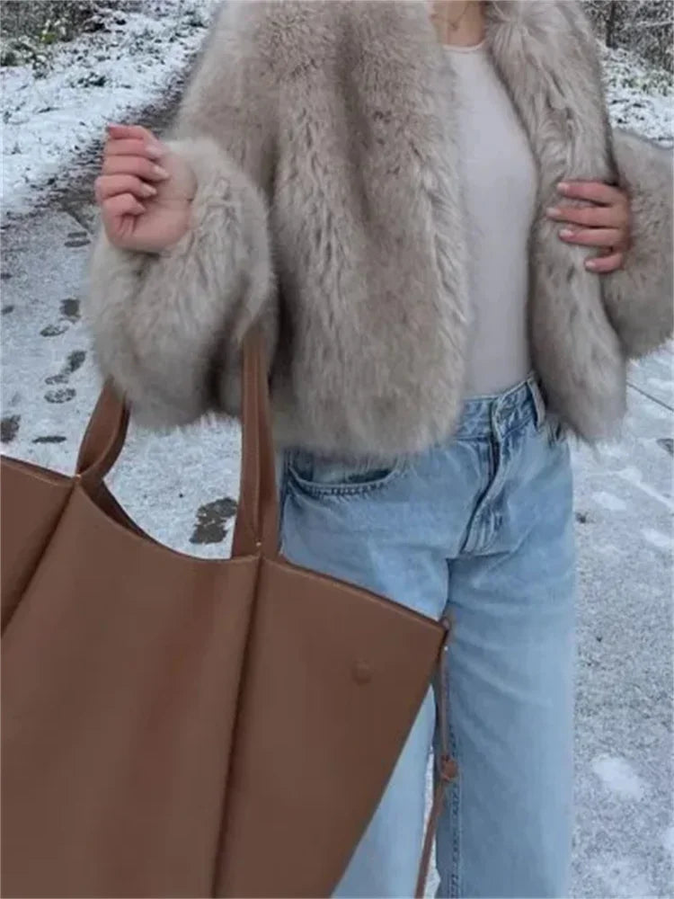 Rosalie - lussuoso caldo cappotto di pelliccia