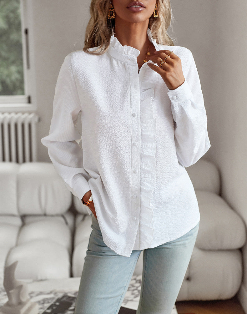 Roan - Chemise élégante avec col à volants