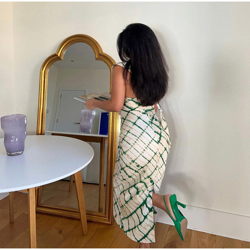 Robe midi à une épaule