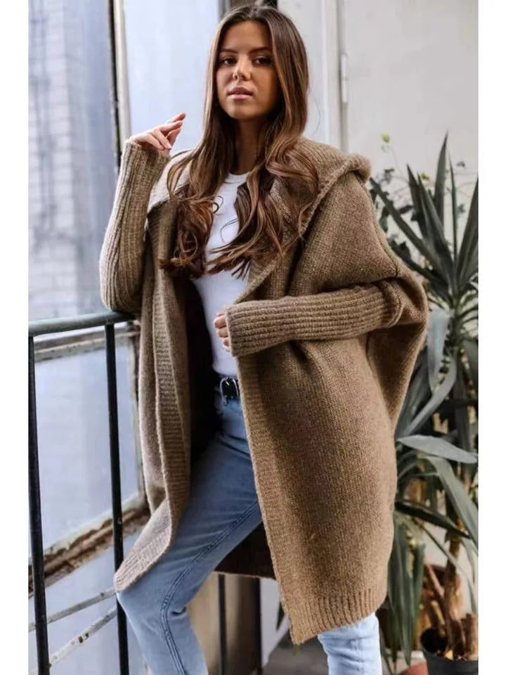 Roselyn - Trendige Fledermaus-Strickjacke