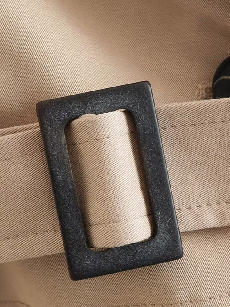 Theresa - Trench corto beige per apparizioni eleganti