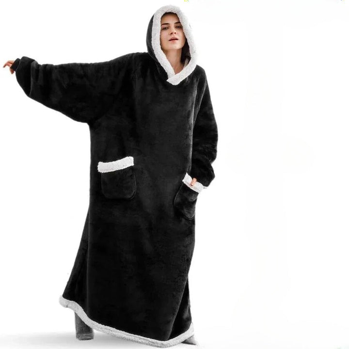 Kuschelige Oversize Hoodie-Decke mit Kapuze – Weicher Fleece Pullover für Damen & Herren, Perfekt für Zuhause & Winter