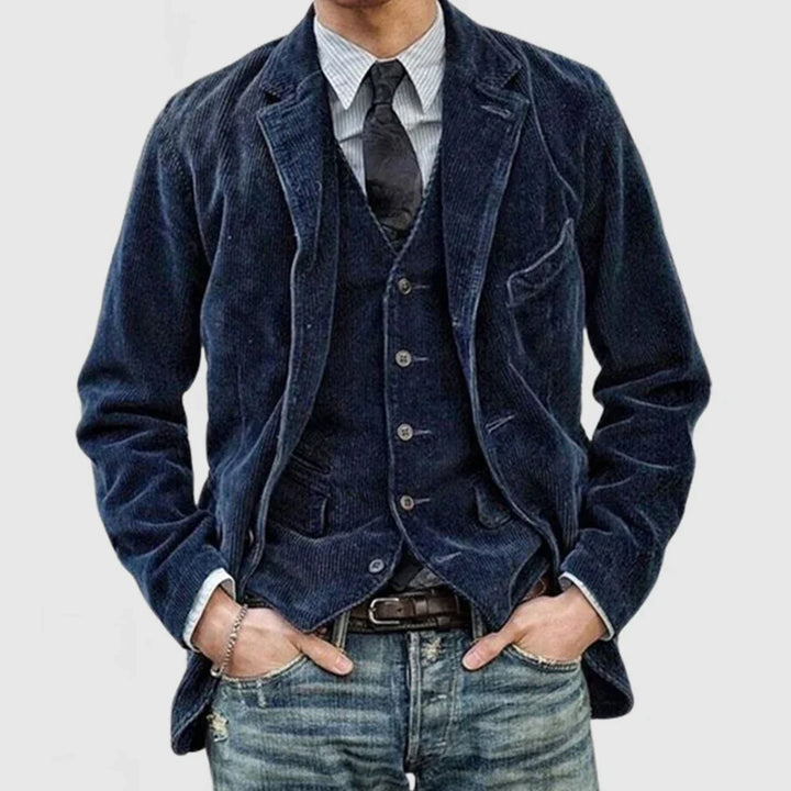 James - Veste à cordon pour hommes avec revers