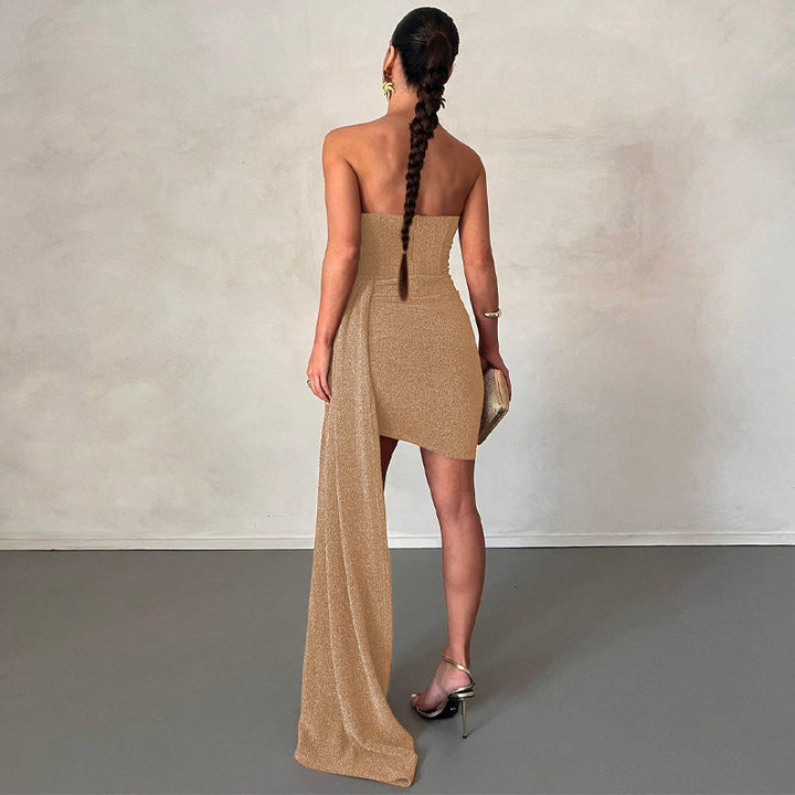 Robe pailletée bustier