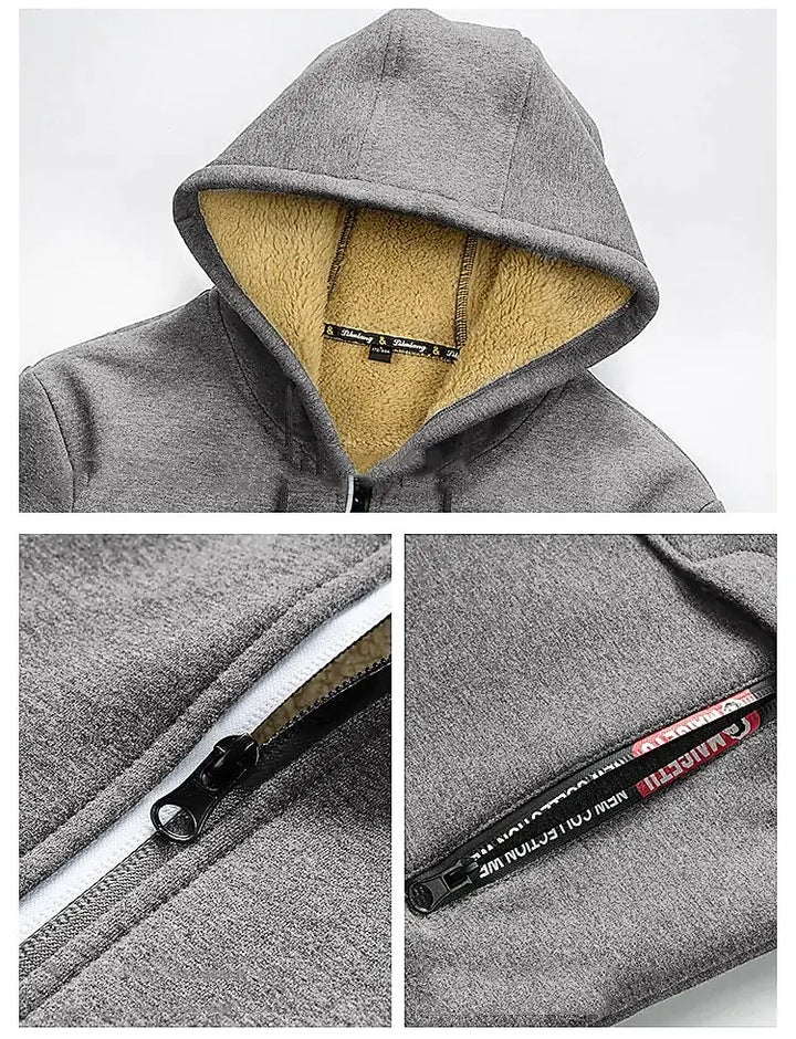 Damien | Cozy men's winter outdoor jacket with hood