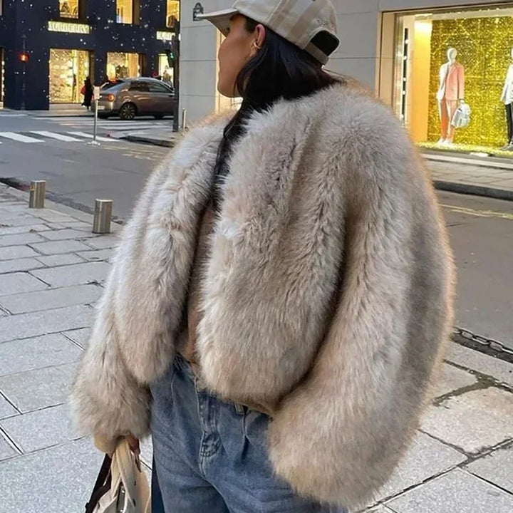 Rosalie - lussuoso caldo cappotto di pelliccia