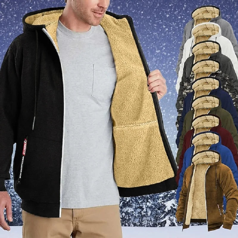 Damien | Cozy men's winter outdoor jacket with hood