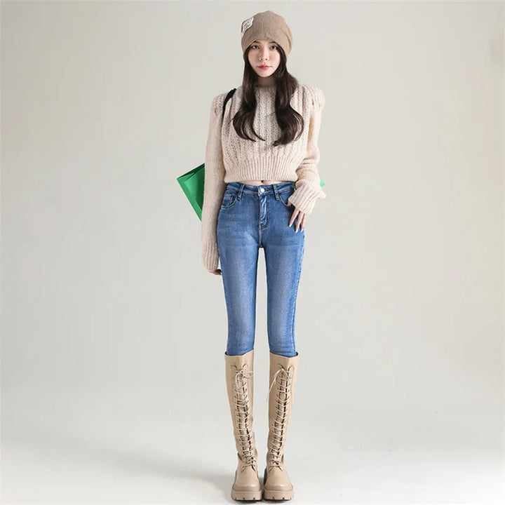 Quinly - Jean skinny thermique chaud