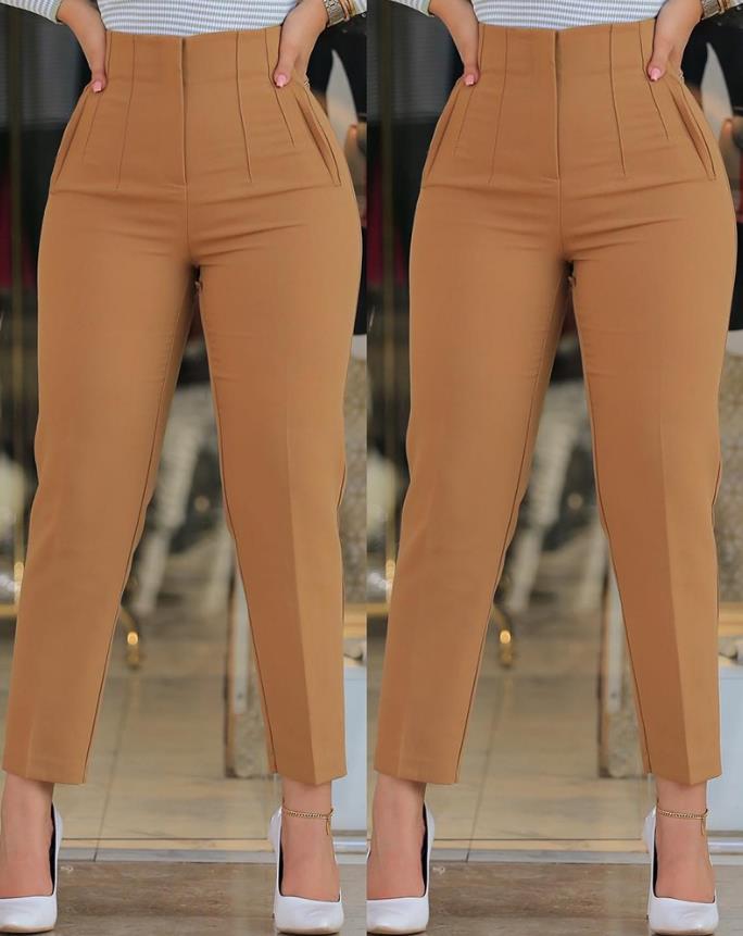 Daniella - pantalon plissé taille haute élégant