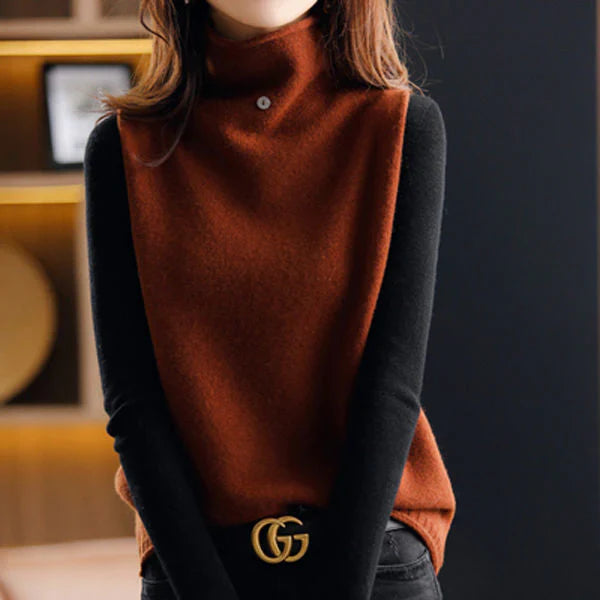 Hana - pull à col roulé veste ample