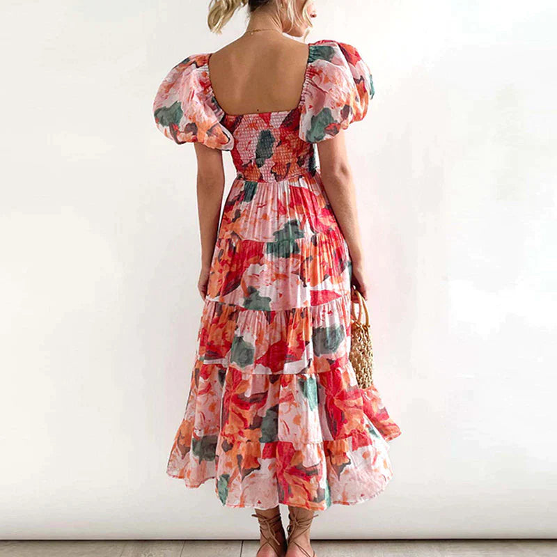 Amey - Robe fleurie colorée