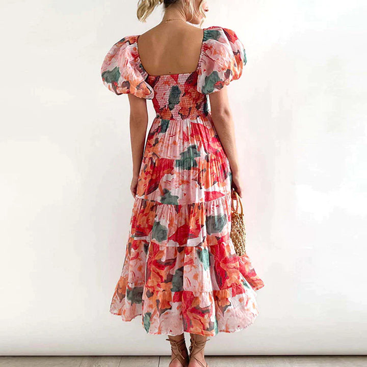 Amey - Robe fleurie colorée
