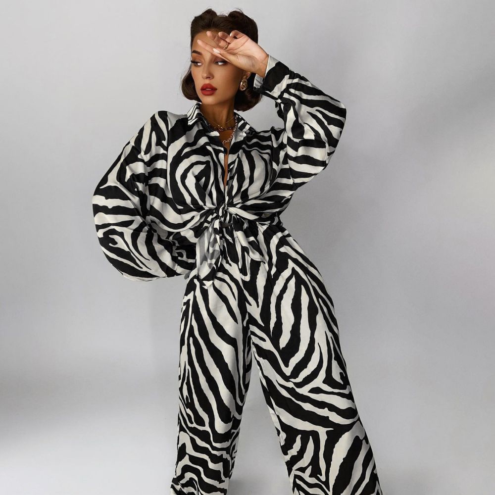 Set a due pezzi Zebra