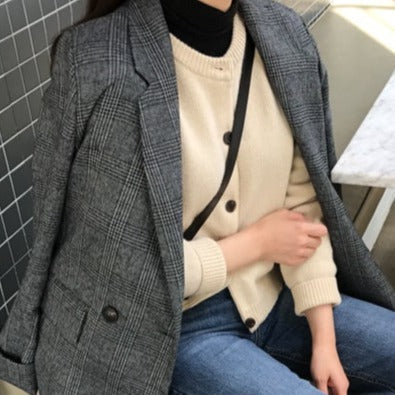 Flina - blazer avec veste à carreaux
