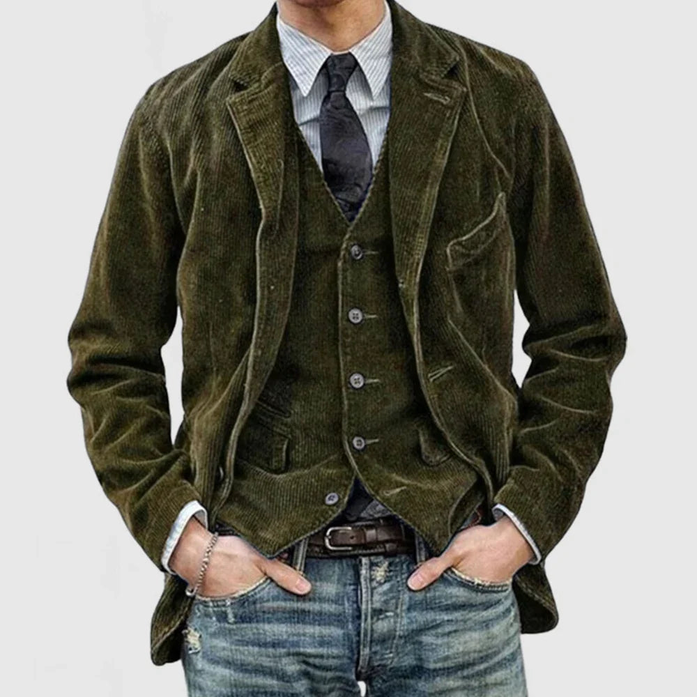 James - Veste à cordon pour hommes avec revers