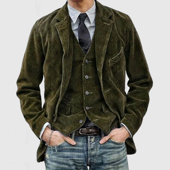 James - Veste à cordon pour hommes avec revers