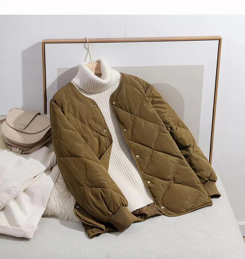 Giacca imbottita chic con bottoni | Perfetta per l'inverno per donna