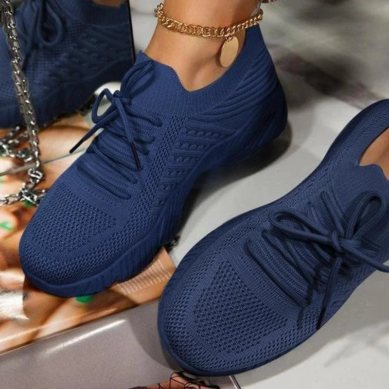 Baskets respirantes pour femmes – Chaussures de sport légères avec dessus en maille et semelle à mémoire de forme