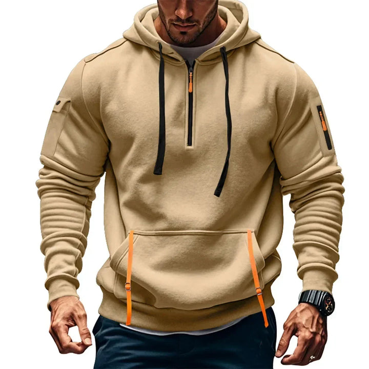 Rory - Veste à capuche chaude avec fermeture éclair pour hommes