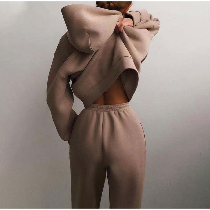 Ensemble sweat à capuche oversize femme & jogger avec coupe confortable
