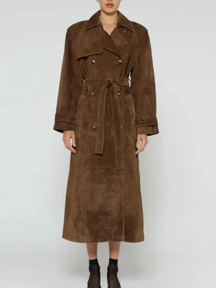 Nichole - elegante cappotto lungo doppiopetto