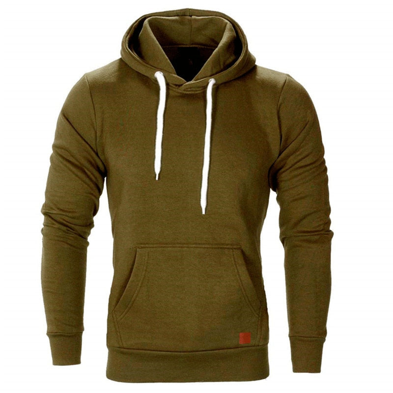 Dudley - sweat à capuche pour homme - avec poche kangourou et cordon blanc