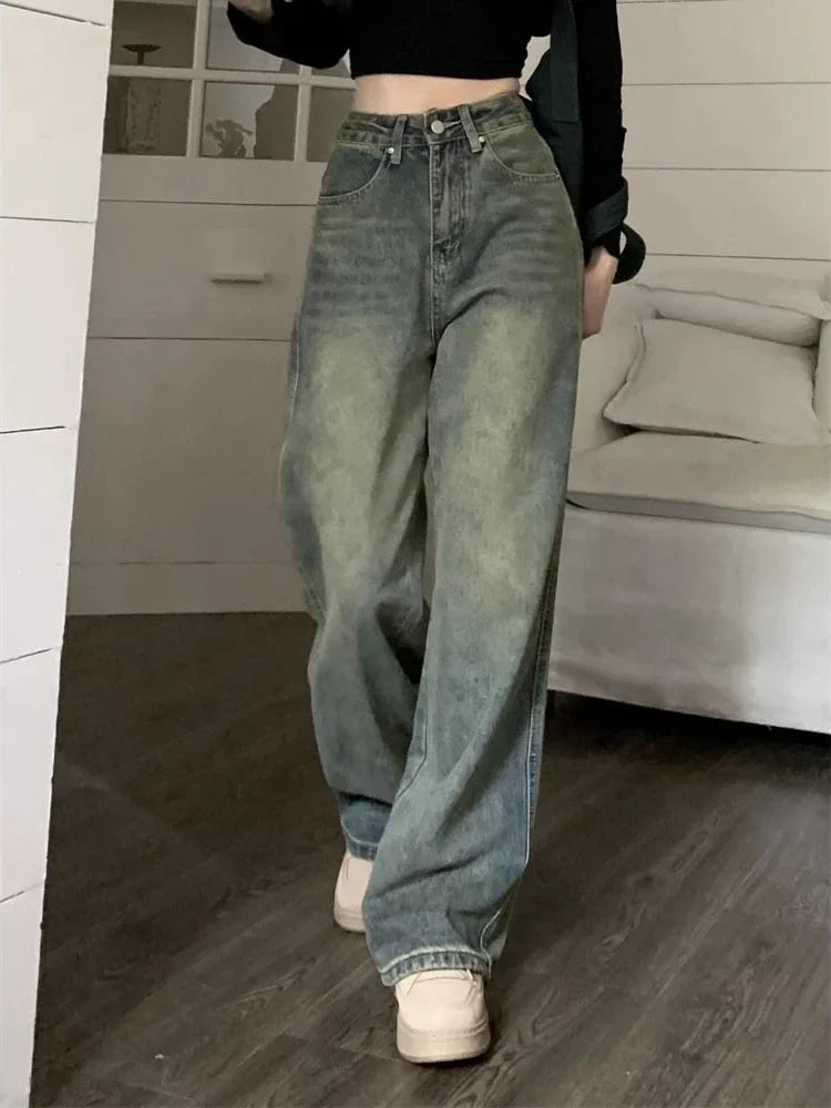 Preslie - Pantalon baggy streetwear rétro