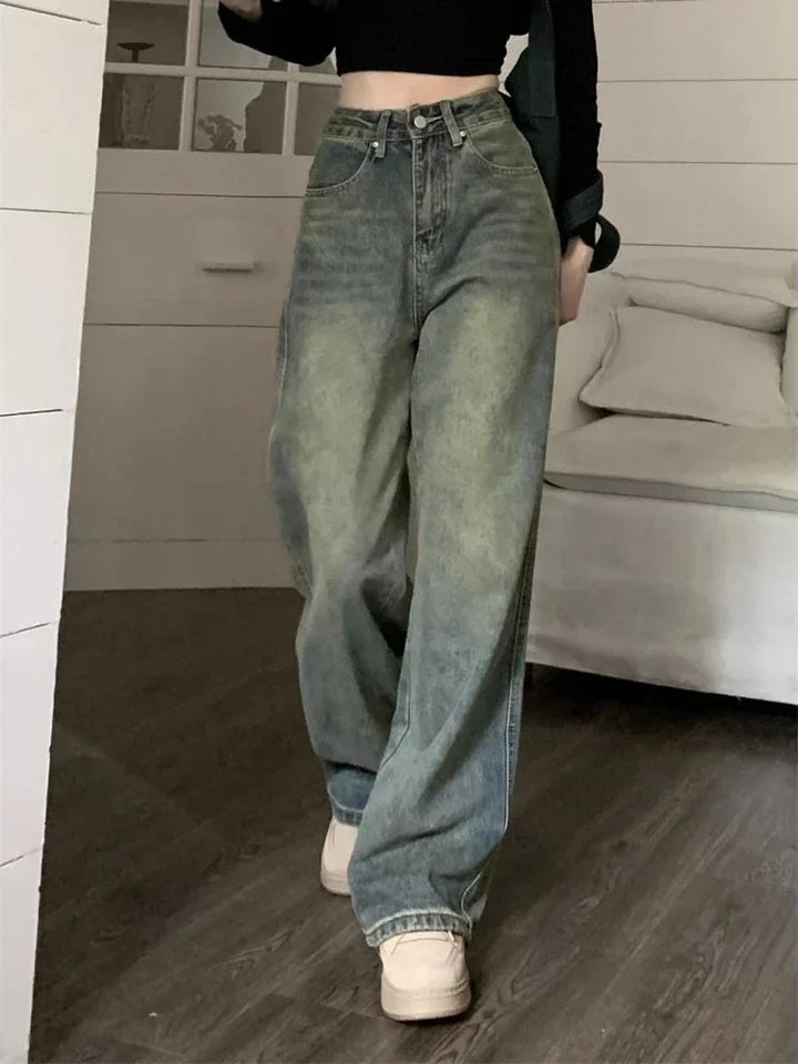 Preslie - Pantalon baggy streetwear rétro