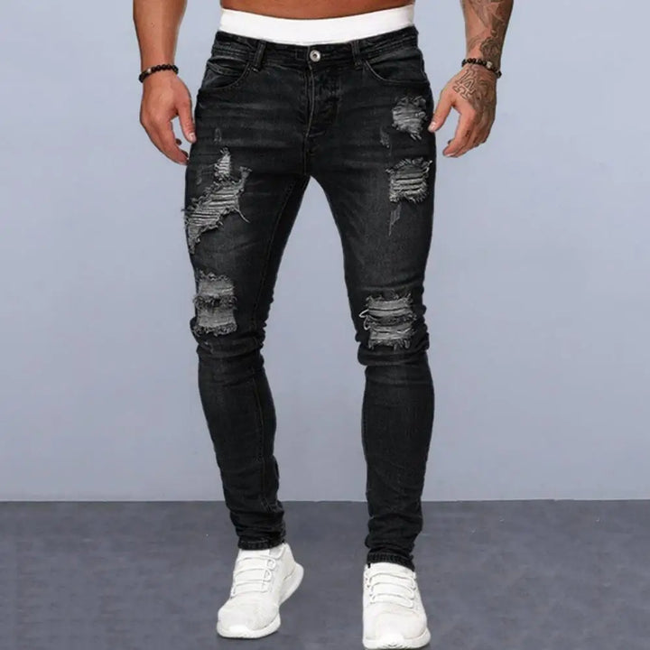 Paul - Jean en denim déchiré pour hommes
