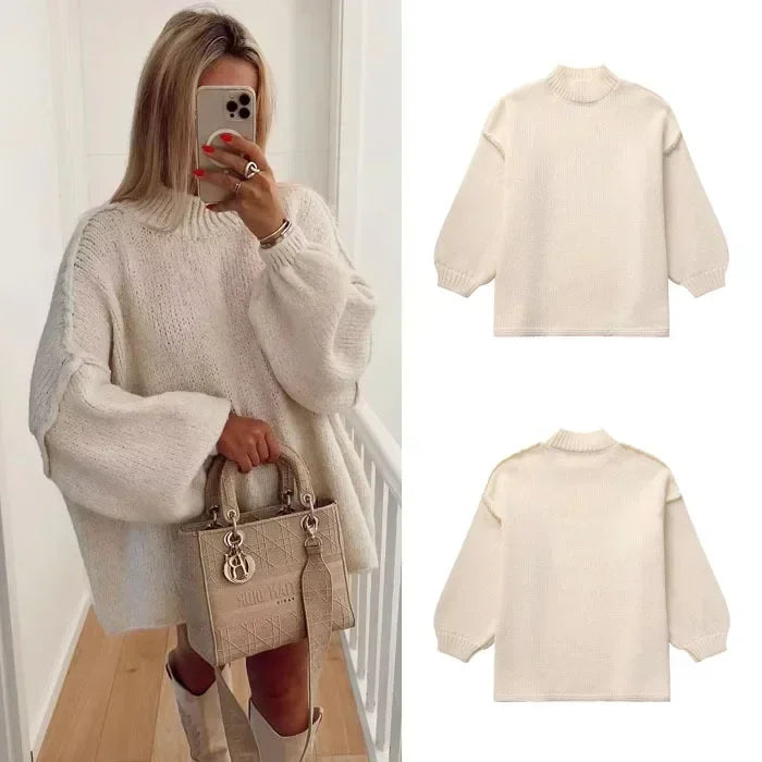 Kimber - pull d'hiver doux en tricot