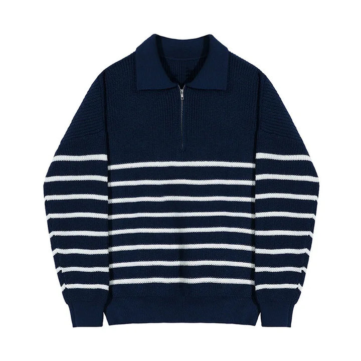 Matias - Pull en tricot rayé pour hommes