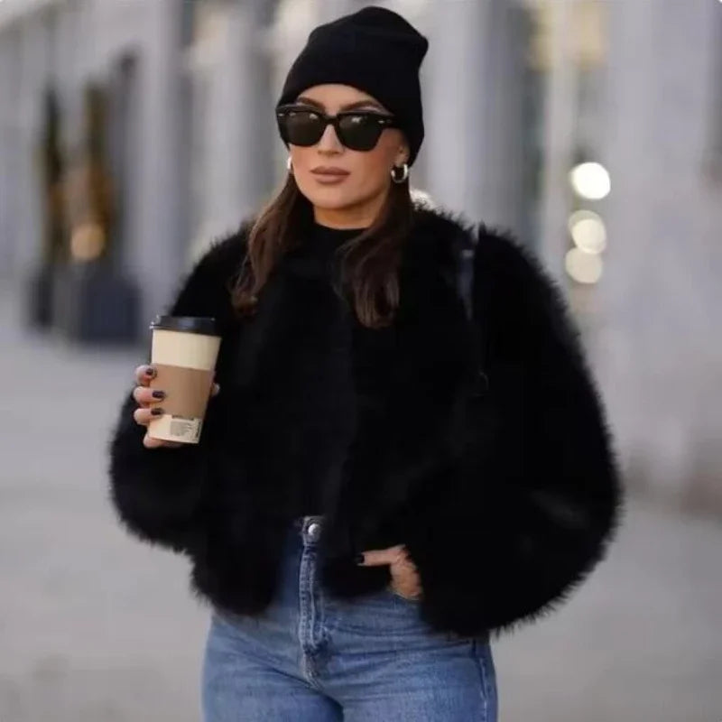 Rosalie - lussuoso caldo cappotto di pelliccia