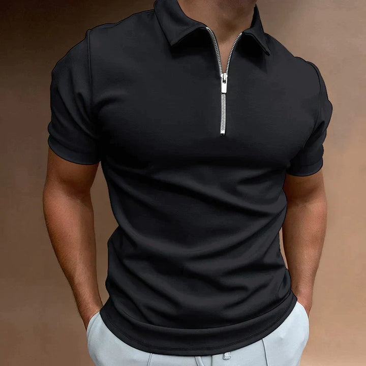 JAXON polo pour femmes avec fermeture éclair