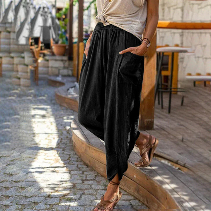ELLIE - Loose pants with high waist