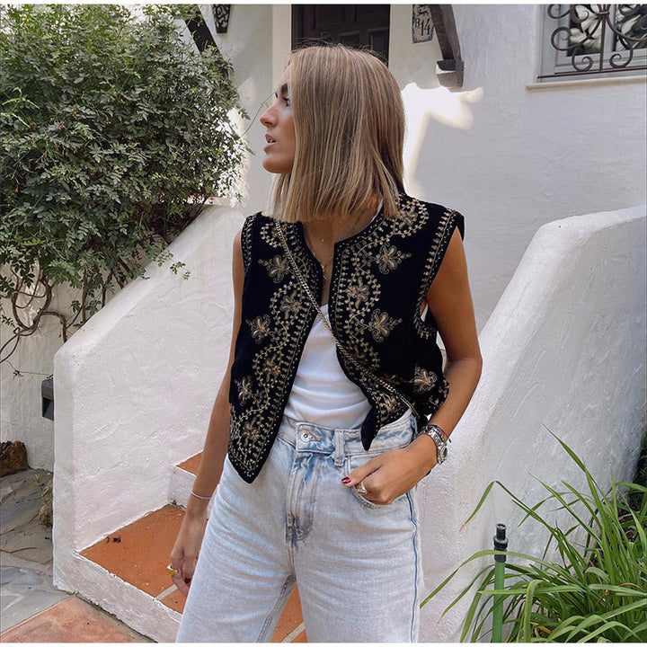 Gilet ricamato