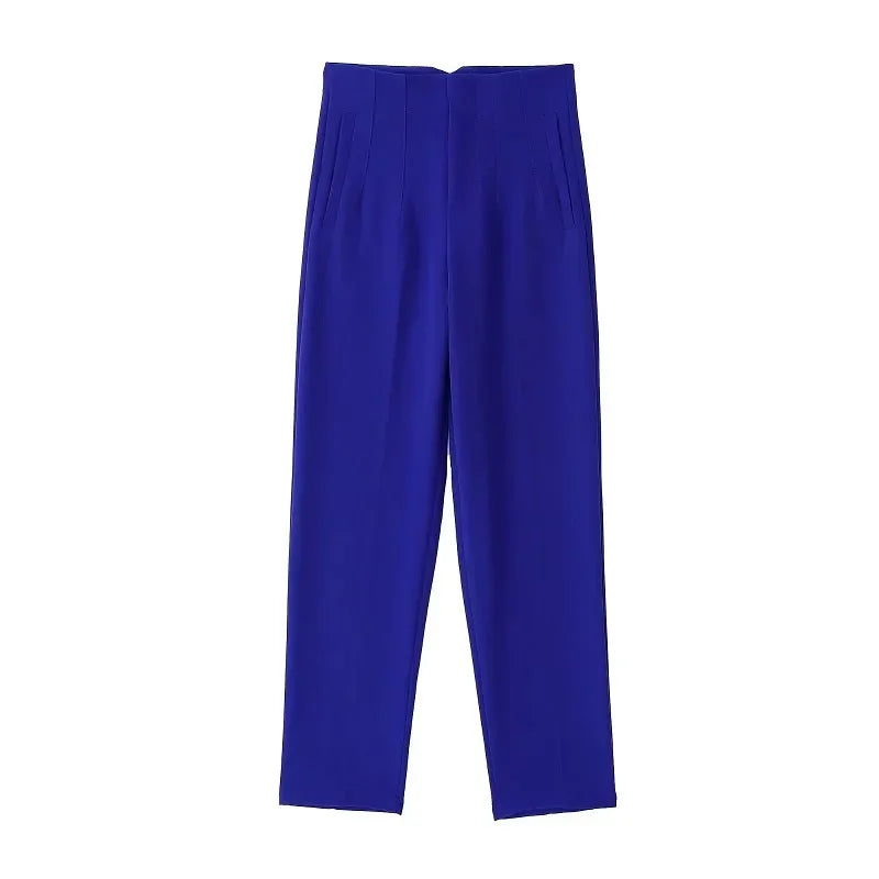 Raylee - Pantalon taille haute style business chic