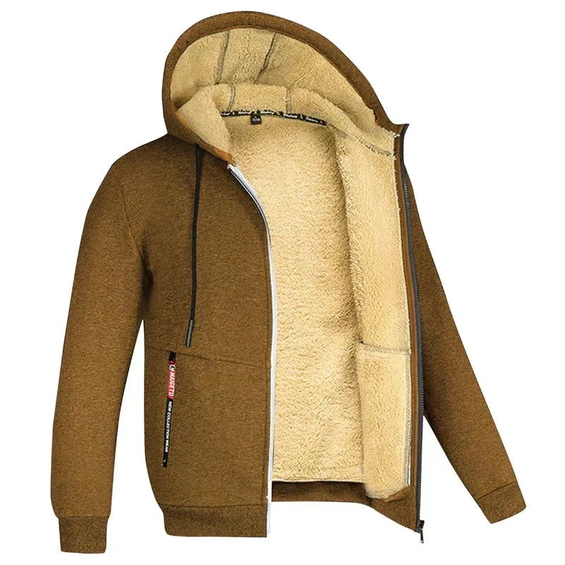 Damien | Cozy men's winter outdoor jacket with hood