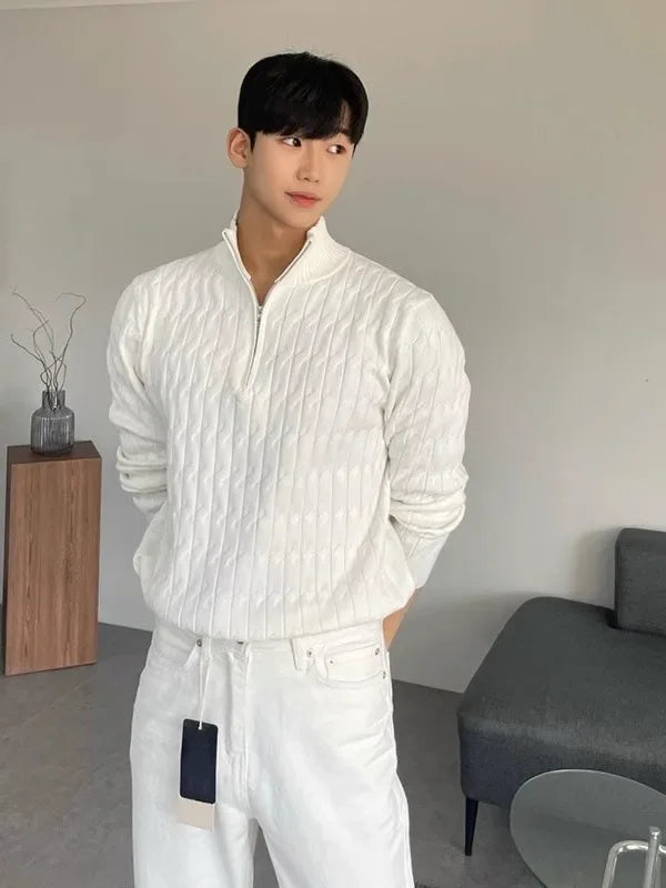 Miguel - pull demi-zip tendance pour hommes