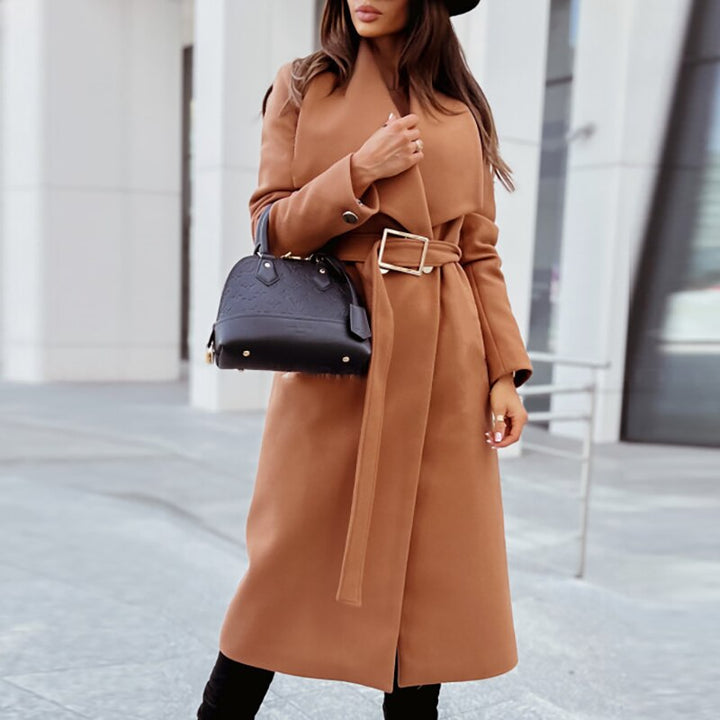 Engel - Manteau en laine élégant avec ceinture