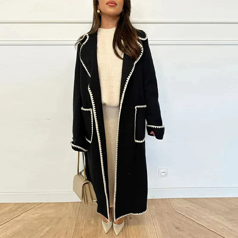 Manteau élégant et douillet pour femme – élégant et chaud pour l'automne et l'hiver
