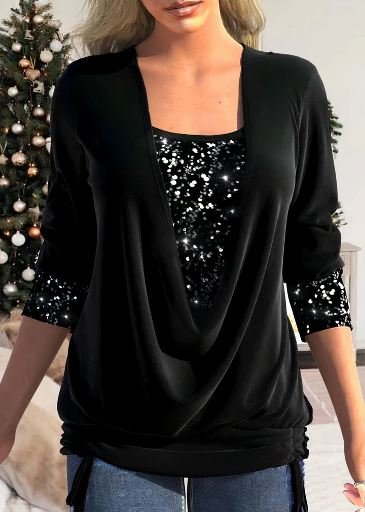 Sarina - Blouse scintillante élégante