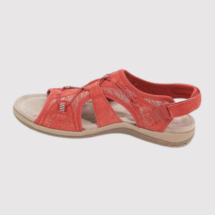 Sandales de trekking confortables pour femmes avec fermeture auto-agrippante et semelle antidérapante – Idéales pour l'été, les voyages et le quotidien