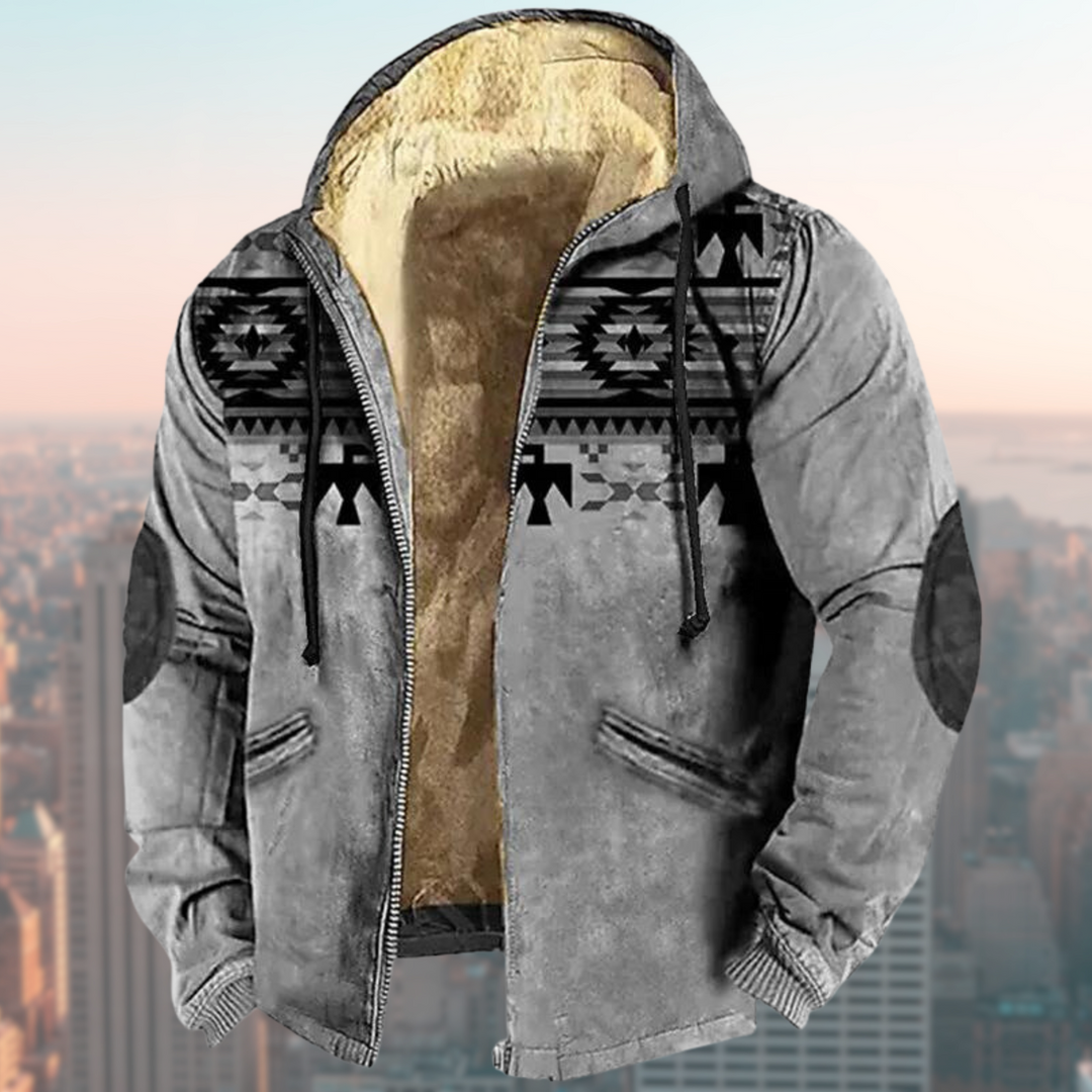 Valor | Veste à capuche avec imprimé tribal