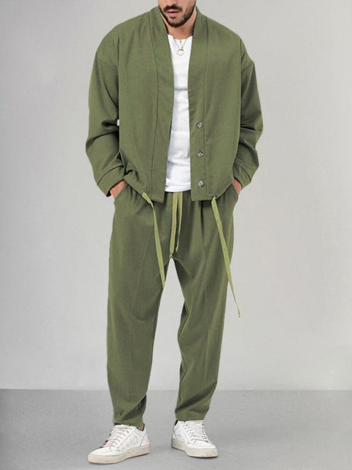 Steve - Set di abbigliamento - Casual - Alla moda - Ideale per autunno / inverno per uomo