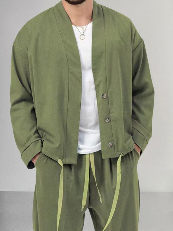 Steve - Set di abbigliamento - Casual - Alla moda - Ideale per autunno / inverno per uomo