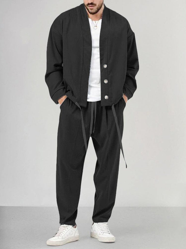 Steve - Set di abbigliamento - Casual - Alla moda - Ideale per autunno / inverno per uomo