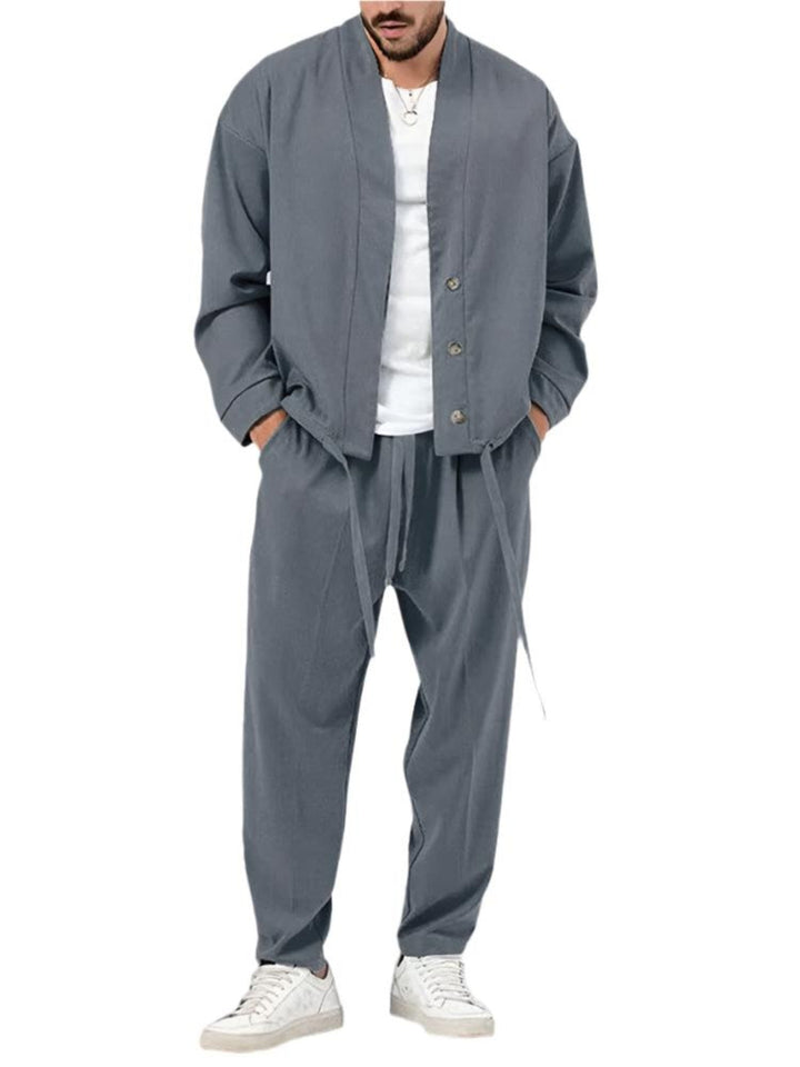 Steve - Set di abbigliamento - Casual - Alla moda - Ideale per autunno / inverno per uomo