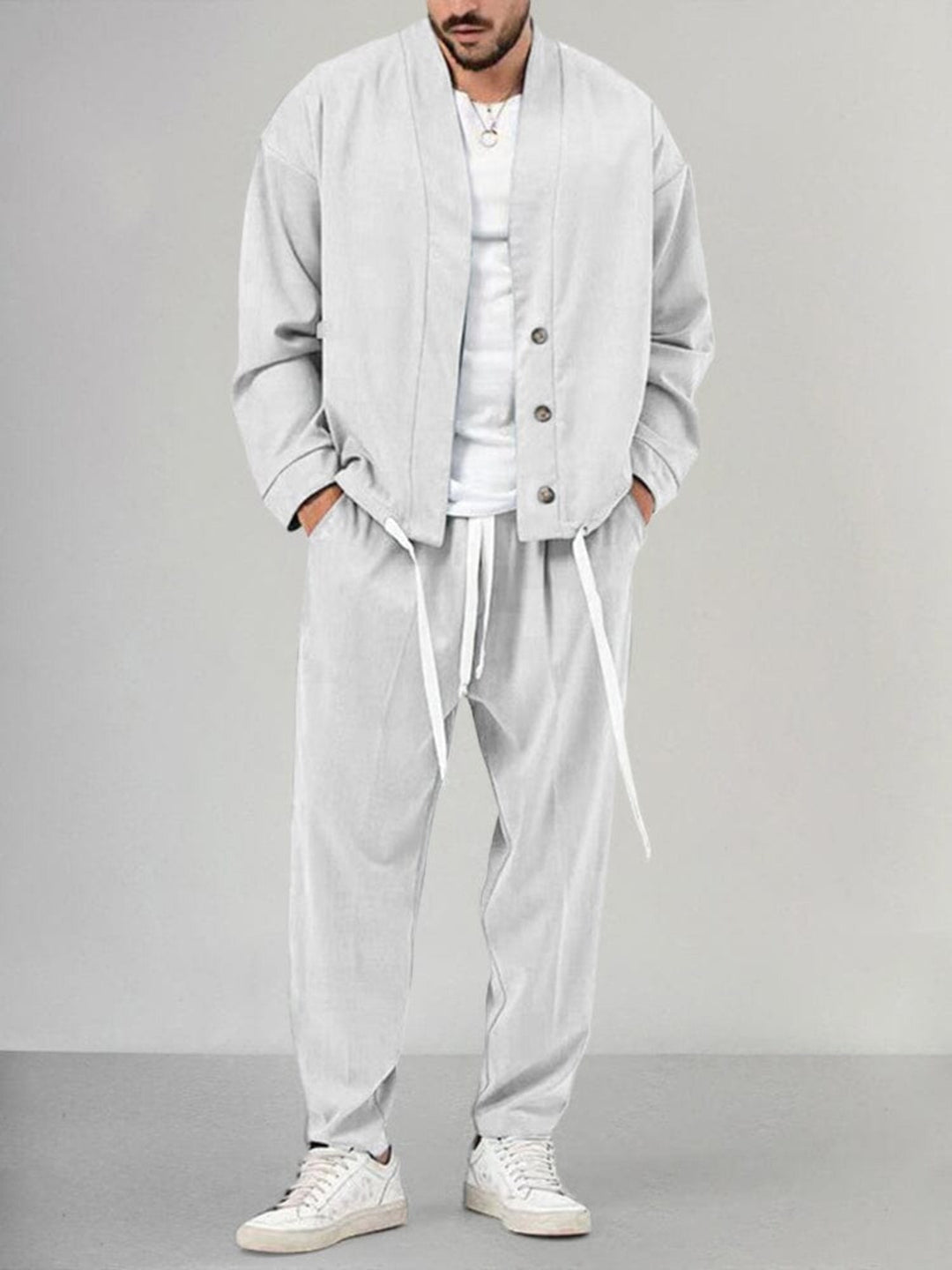 Steve - Set di abbigliamento - Casual - Alla moda - Ideale per autunno / inverno per uomo